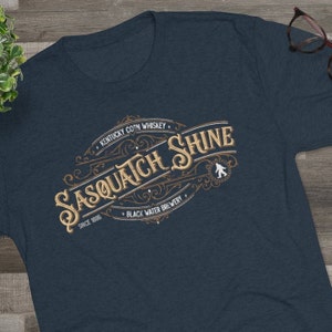 Sasquatch Shine Bigfoot Vintage Men's Tri-Blend Crew Tee