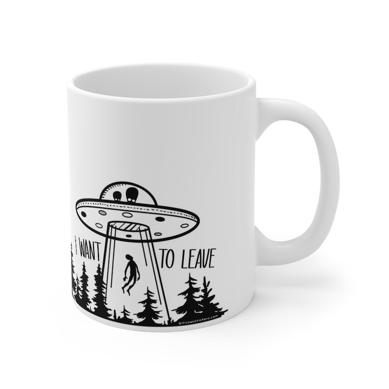 I want to leave ufo alien mug for coffee or tea image 3
