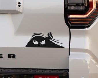 Funny Peeking Monster Car Decal