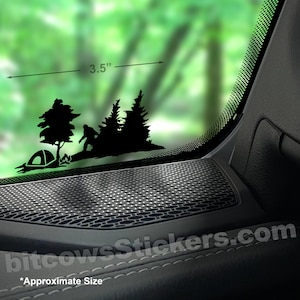 Peeking Bigfoot Windshield Decal Big Foot sticker Sasquatch sticker