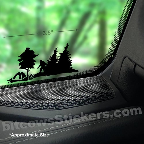 Bigfoot with Vehicle decal for windshield Bigfoot with Vehicle decal for windshield