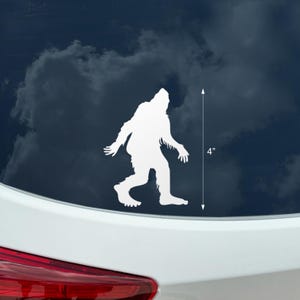 Bigfoot, Sasquatch, Yeti, Walking Vinyl Decal, Window Bumper Sticker