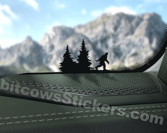 Bigfoot Windshield Decal Wrangler Big Foot sticker Sasquatch  Easter Egg