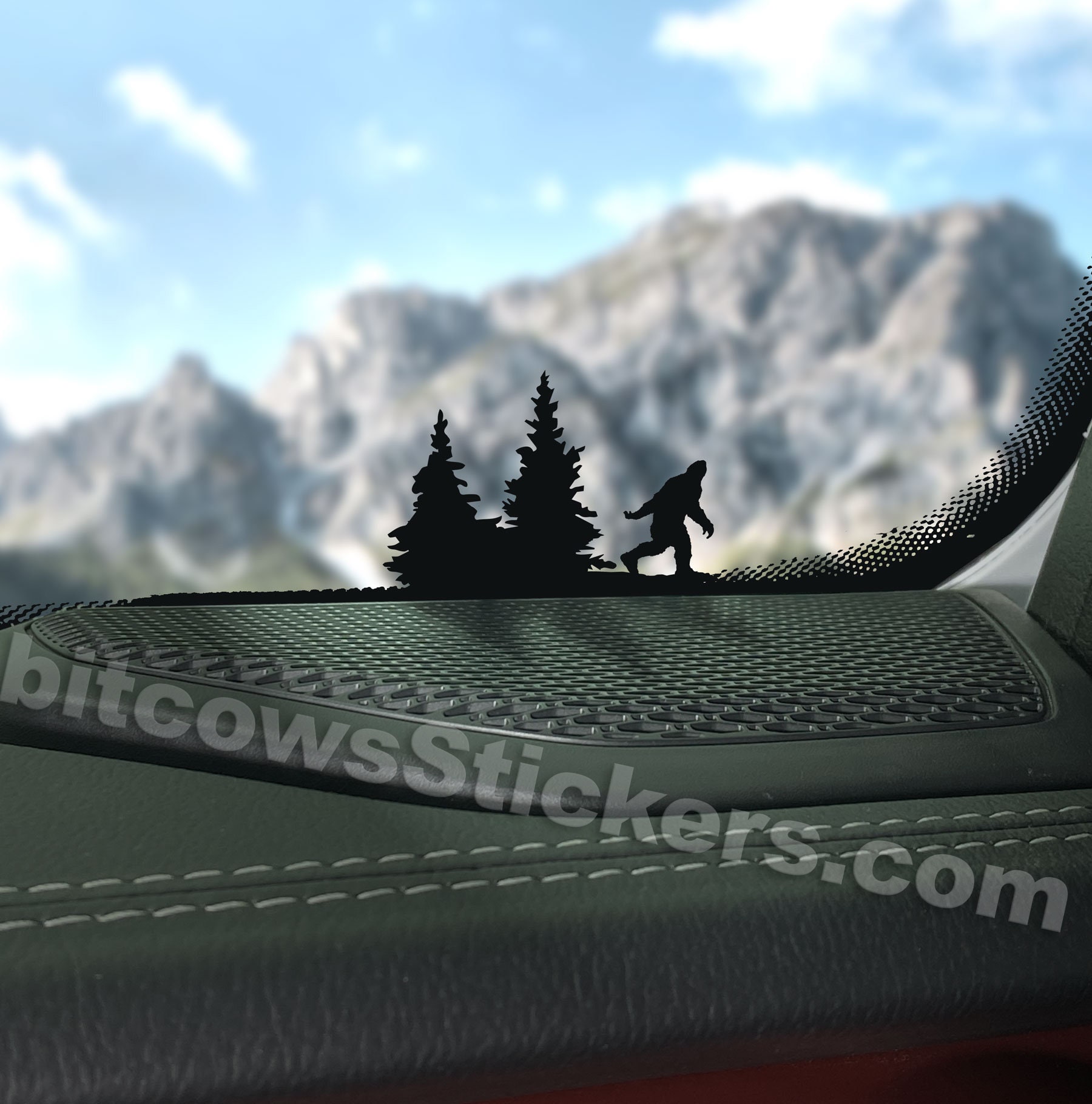 EDesign 2-Pack Believe Sasquatch Bigfoot Search Team Vinyl Stickers – 4 Inch Decals For Car, Laptop, Tumbler, Window (UV Protected, Waterproof)