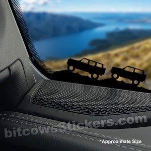 Bronco 2 and 4 door Windshield Decal Sticker (2 count)