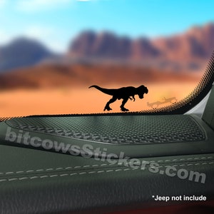 Tyrannosaurus Rex Windshield Chase Decal Wrangler sticker T-rex Dinosaur  Easter Egg (two variations)