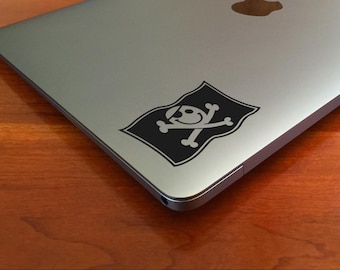 Defcon Pirate Flag Hacker Vinyl Laptop Sticker (multi color)