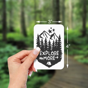 Explore More Adventure Outdoor window sticker decal