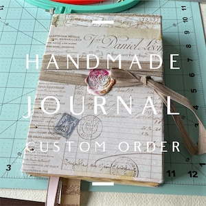 Custom Handmade Hardcover Journal, Bullet Journal, Junk Journal, Ornate Journal, Book of Shadow, Custom Travel Journal, Made for You image 1