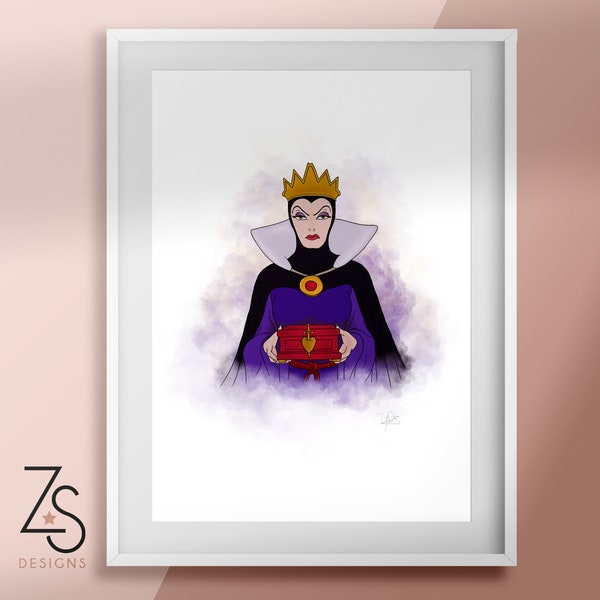 Evil Queen Villain Illustration - Snow White
