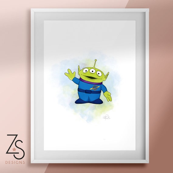 Toy Story Alien The Claw Illustration Print