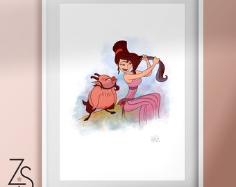 Disney - ヘラクレス　オーナメント　メグ　Hercules カメオ　タッセル　メガラ Hercules and Megara Sketchbook Ornament, Hercules