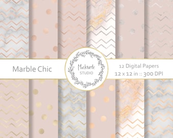 Marble Texture Digital Paper – Scrapbook Paper - Printable - Commercial use