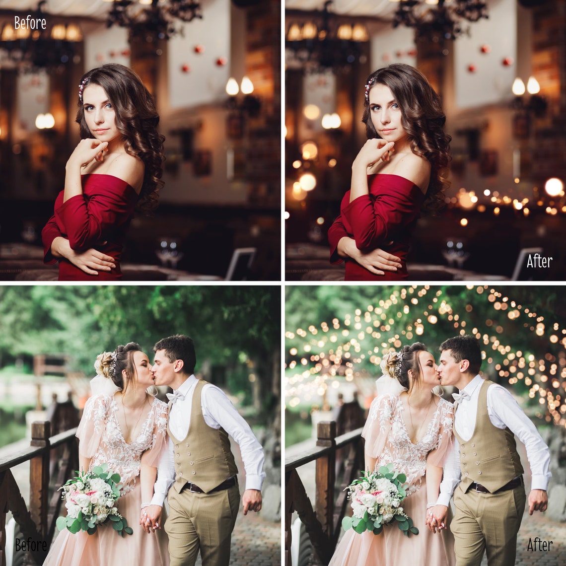 Photo String Effect Bokeh String Lights Photo Overlays: 25 Fairy Light Effects (digital ...