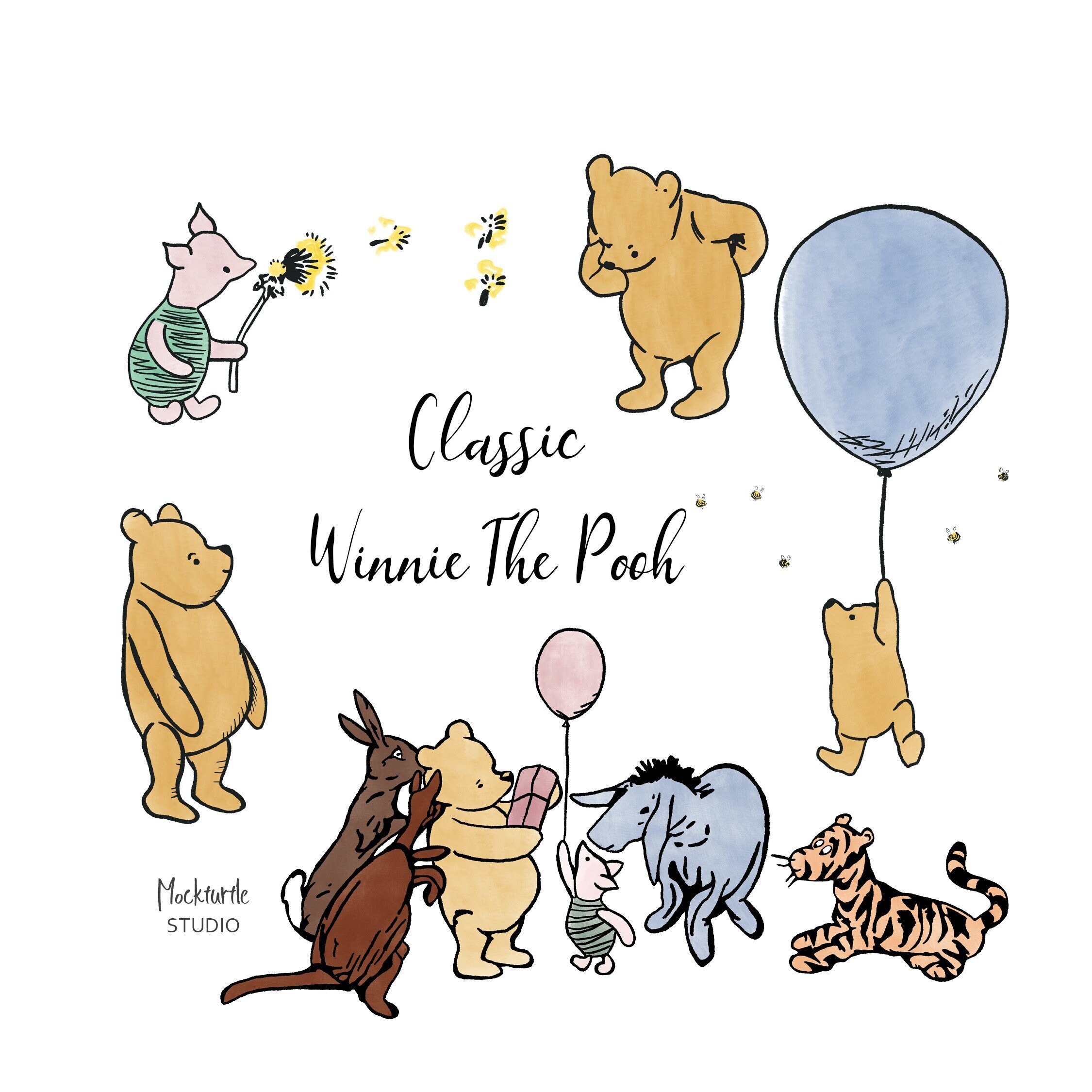 Winnie The Pooh Clipart Classic Pooh Piglet Tigger Eeyore 5 Winnie The Pooh Clipart Classic Pooh Piglet Tigger Eeyore 5