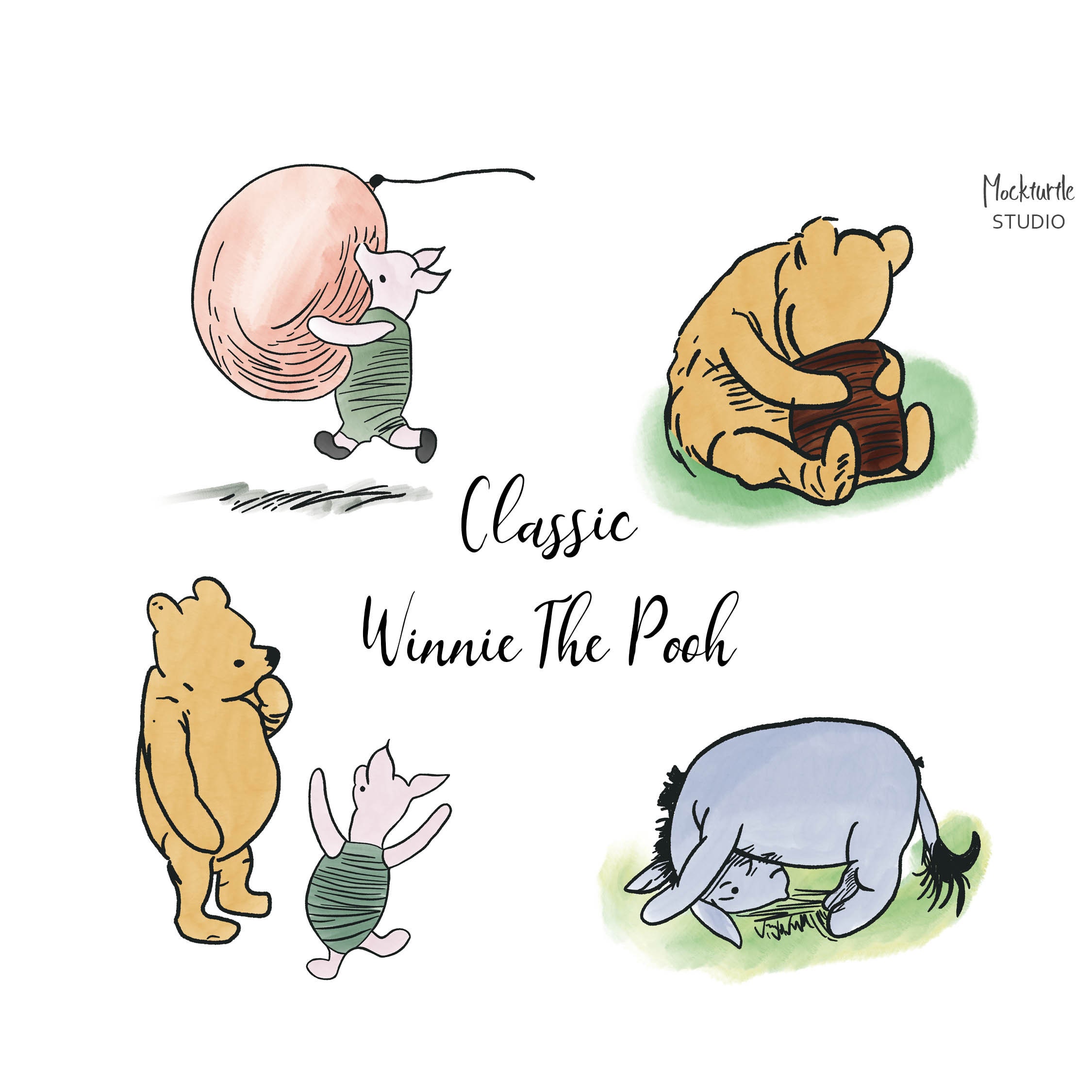 Winnie The Pooh Clipart Classic Pooh Piglet Tigger Eeyore 5 Winnie The Pooh Clipart Classic Pooh Piglet Tigger Eeyore 5