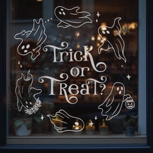 Halloween Kranz Fenster Kunst Vorlage | Halloween Schablone Motiv |  | Gruselige Geister | PDF Digitaler Download