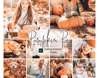 10 Pumpkin Pie Lightroom Presets | Desktop & Mobile Lightroom | Fall Presets | Professional Autumn Preset | Blogger Instagram Influencer