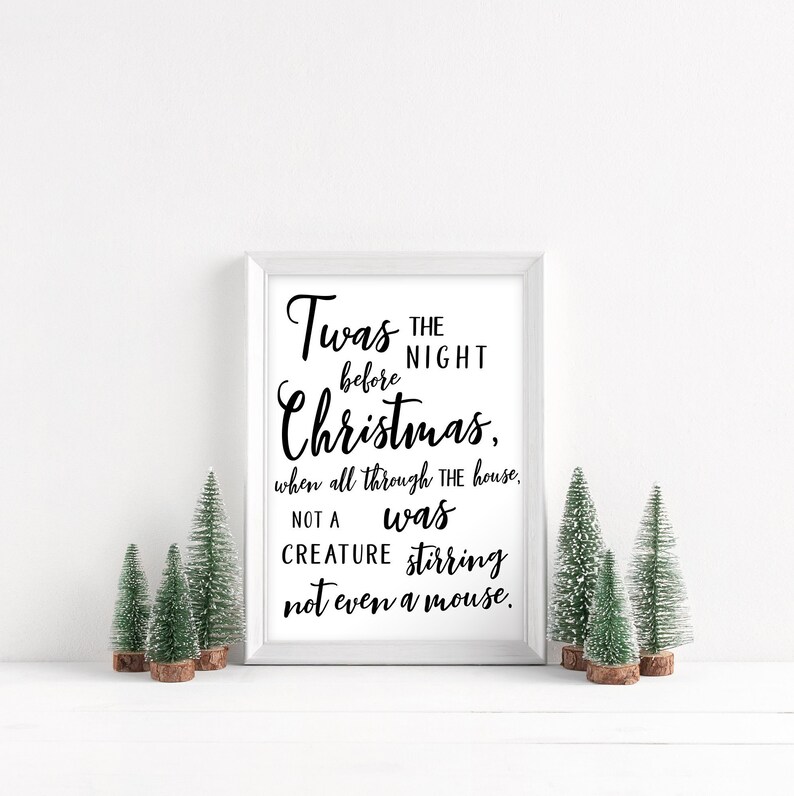 Download Twas the Night Before Christmas svg png pdf Digital | Etsy