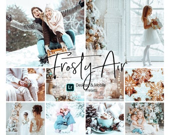 10 Frosty Air Christmas Lightroom Presets | Desktop & Mobile Lightroom | Professional Holiday Preset | Christmas Presets | Blogger Instagram