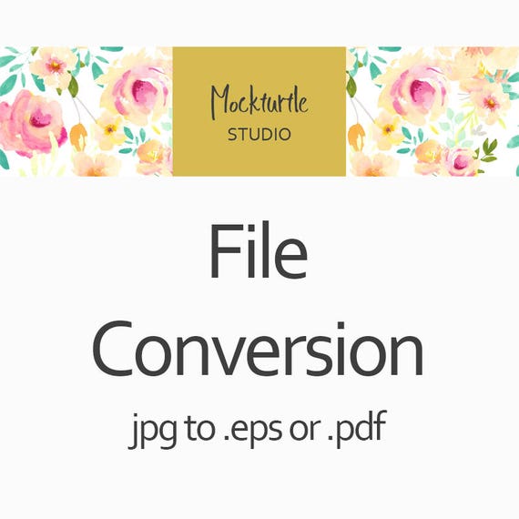 Digital Paper File Conversion Jpg To Eps Or Pdf Etsy Ireland