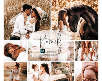 10 Homely Lightroom Presets | Desktop & Mobile | Warm and Honey Tones | Professional Blogger Instagram Preset