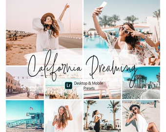 10 Blogger Lightroom Presets | Desktop & Mobile | Travel Blog Preset | Moody  | Instagram Filter | California Presets