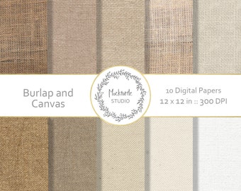 Burlap digital paper -  Burlap clipart - Burlap Clip art, Hessian digital paper, Scrapbook paper, Hessian Digital Paper - Canvas Digital