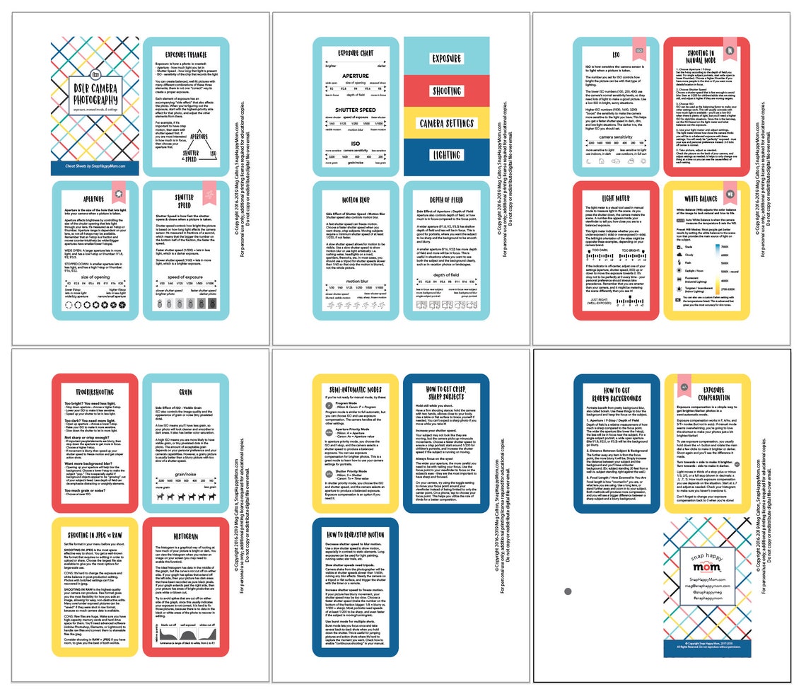 DSLR Camera Photography Printable Cheat Sheets DIY Digital Etsy dslr-camera-photography-printable-cheat-sheets-diy-digital-etsy