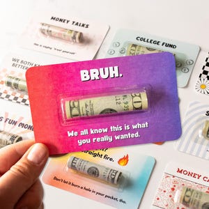 Funny Cash Gift for Teen Girl - Money Holder Gift - give cash as a gift for birthday, holiday, Christmas