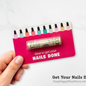 Regalo divertido en efectivo para el día de San Valentín: lindo obsequio para guardar dinero: regale dinero en efectivo a un niño o niña adolescente o preadolescente. Nails Done