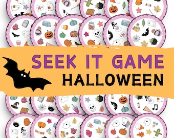 Halloween Seek It Game - Fun Printable Game for Kids - Instant Digital Download Party Printable