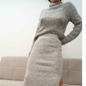 SALE alpaca pullover sweater top| knitted sweater| alpaca jumper/ Alpaca knit top/ handmade alpaca sweater/sustainable clothing/ by SONQO
