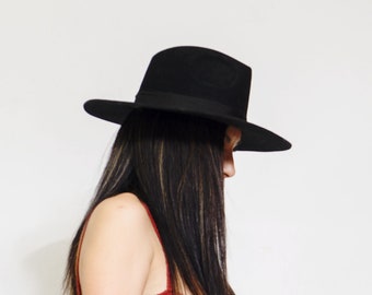 Fedora wool merino| fedora- wool beanie hat-merino wool hat- wool hat womens-black fedora hat