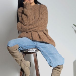 Alpaca sweater women| handknit sweater| turtleneck sweater| knitted sweater| chunky wool sweater| cozy knit sweater| by SONQO