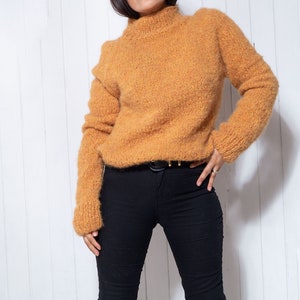 Turtleneck knit alpaca wool sweater| Women&#39;s Wool Jumper| Handmade sweater| women&#39;s knitwear| sustainable clothing| by SONQO