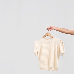 puff sleeve top| Cocktail Blouse| Formal Blouse| Women&#39;s Puff Sleeve Tops | Organic Cotton blouse| summer cotton tops/ by SONQO