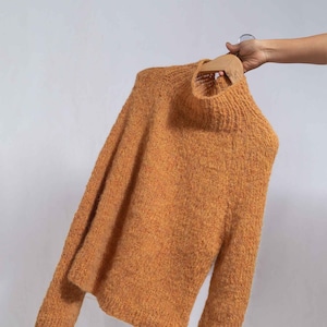 knit alpaca sweater| Alpaca wool jumper| Turtleneck sweater| Women&#39;s Wool Jumper| Handmade sweater| women&#39;s knitwear| by SONQO