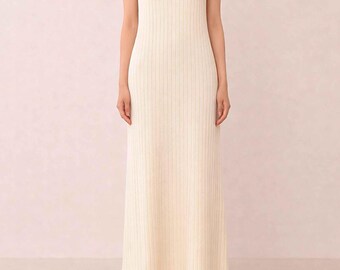 Organic Cotton Cocktail Dress | Fitted Midi Pencil Dress