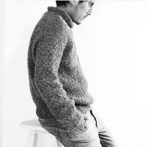 UNISEX Chunky Slouchy hand made knit alpaca wool sweater| big chunky knit alpaca wool sweater, Gift for Christmas| by SONQO