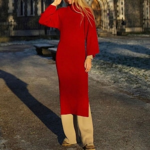 Alpaca oversized knit alpaca sweater dress/ plus size sweater dress/ alpaca knit dress/ by SONQO