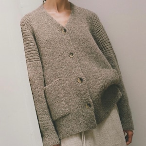 Alpaca Chunky knit cardigan women| Alpaca women knit cardigan| knitted cardigan| oversized cardigan| bomber jacket coat| By SONQO
