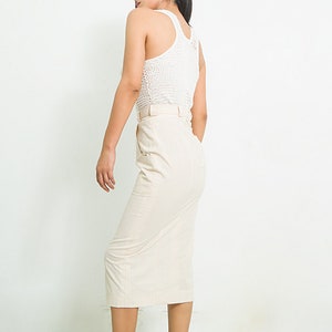 SALE Pencil organic cotton skirt/ elegant skirt/ maxi skirt/new long skirts organic cotton/ casual skirt/ higt waist skirt image 5