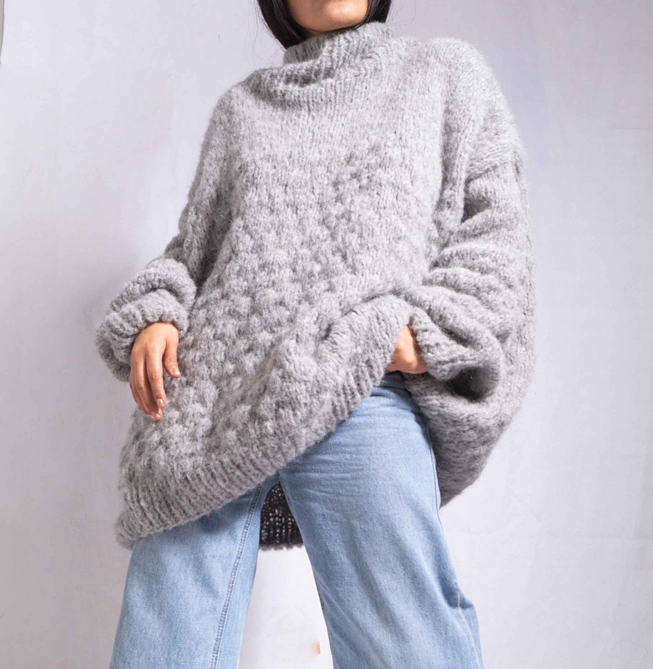 Chunky Knit Alpaca Sweater Women's| Oversized Alpaca Sweater