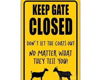 GOAT XING CROSSING EXT grade Aluminum Sign farm ranch barn decor