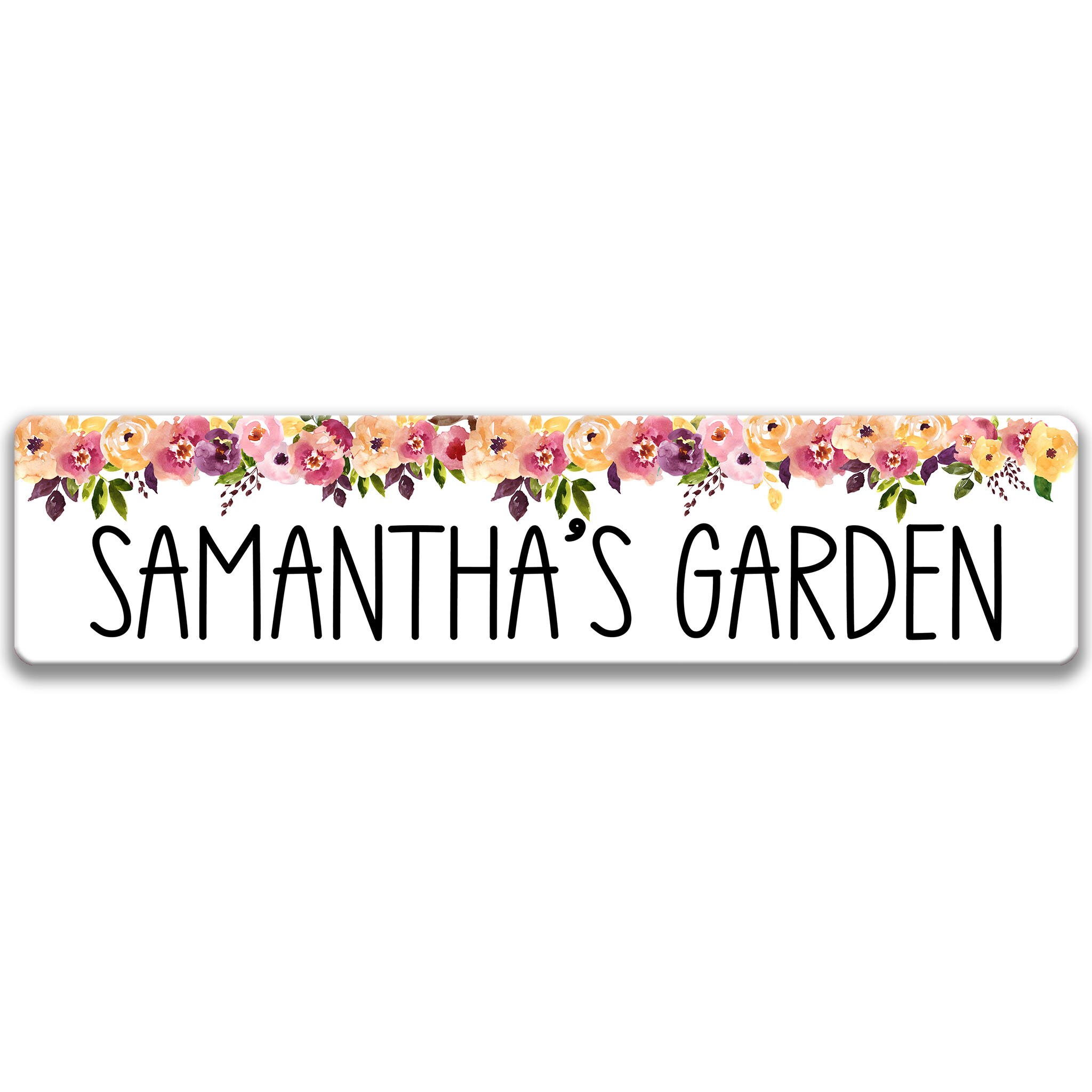 Personalized Garden Sign Custom Garden Gate Sign Plant Sign Etsy