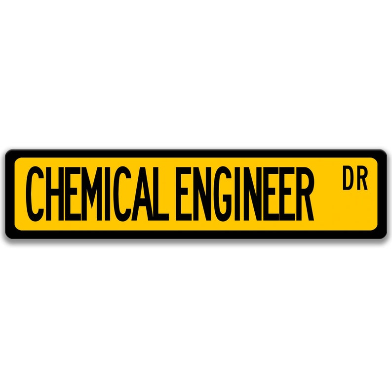 Chemical Engineer Sign, Engineer Gift, Chemical Engineer Gift, Engineer Decor, Engineer Graduation Gift Engineer Graduation Gift Q-SSO014 Yellow Background