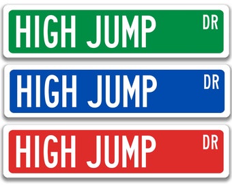High Jump Sign, Track and Field Gift, Track and Field Wall Decor, Track Team Sign, High School Sports, Bedroom Decor Athletes S-SSS035