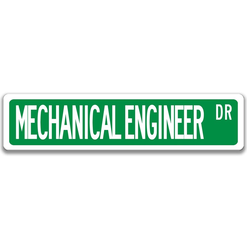 Mechanical Engineer Sign, Engineer Gift, Mechanical Engineer Gift, Engineer Decor, Engineer Graduation Gift Q-SSO016 Green Background