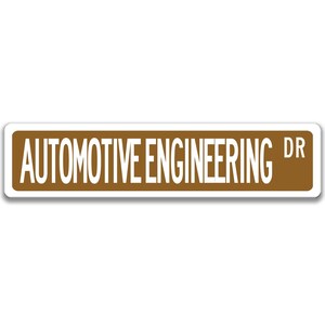 Automotive Engineer Sign, Engineer Gift, Automotive Engineer Gift, Engineer Decor, Engineer Graduation Gift Q-SSO018 Brown Background